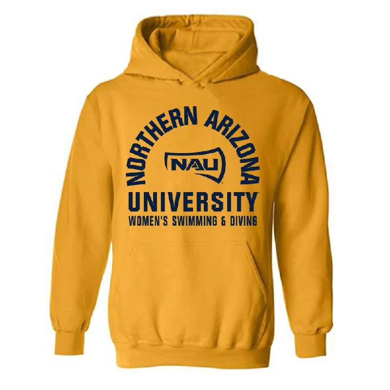 Northern Arizona - NCAA Women's Swimming & Diving : Bena Koehn - Classic Shersey Hooded Sweatshirt Hoodie with Reflective Safety Nightwear