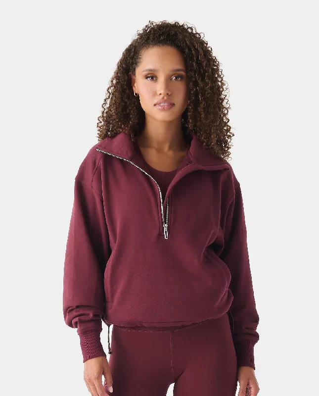 Kensi Pullover Fig Open Neck Pullover