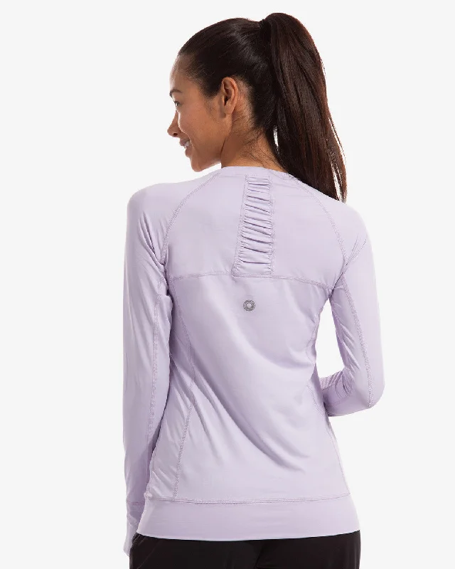 BloqUV: Women's UPF 50 Pullover (2012) - Lavender Slit Sleeve Stylish