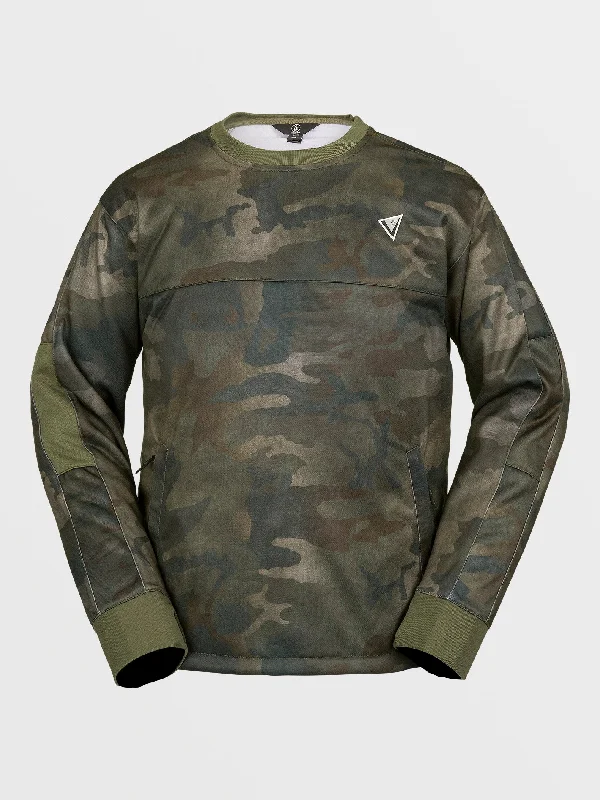 Mens Hydro Riding Crew Pullover - Cloudwash Camo Angora Wool Cozy