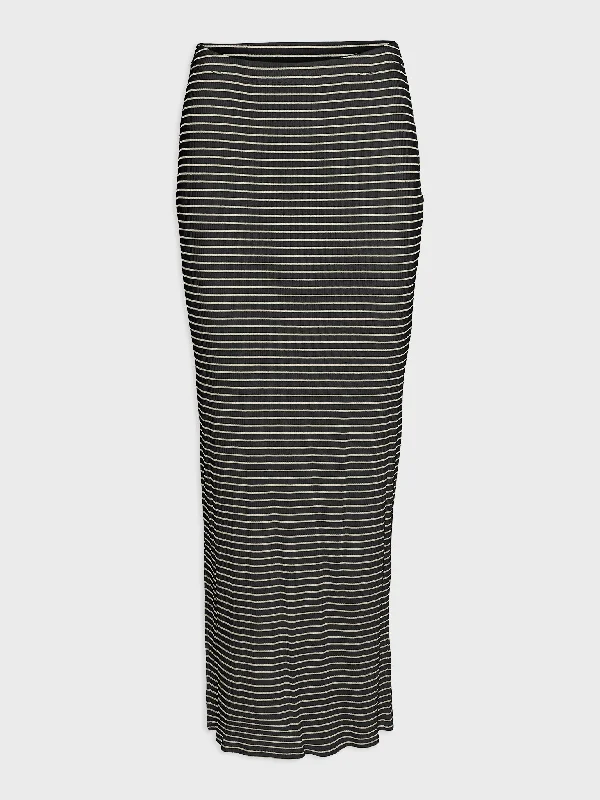 Γυναικεία φούστα ριγέ VMLENA MW LONG SKIRT VMA 10310367 | 10310367 linen skirt relaxed Γυναικεία φούστα ριγέ VMLENA MW LONG SKIRT VMA 10310367 | 10310367 linen skirt relaxed