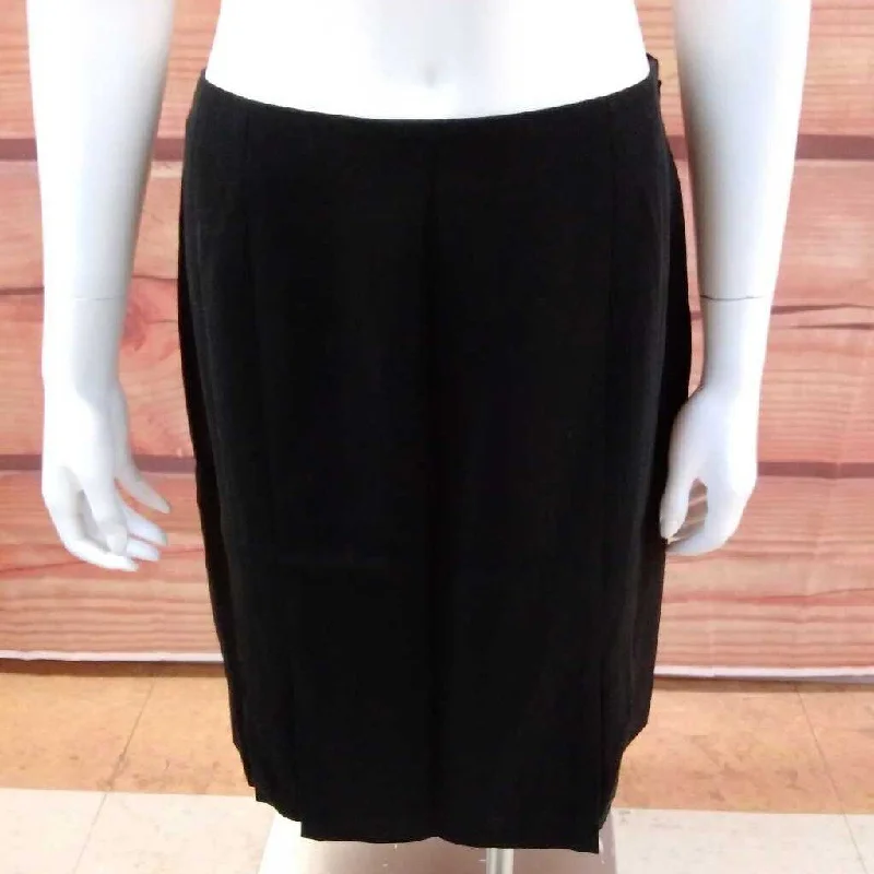 VINTAGE ANN TAYLOR BLACK SKIRT SIZE 6 linen skirt light