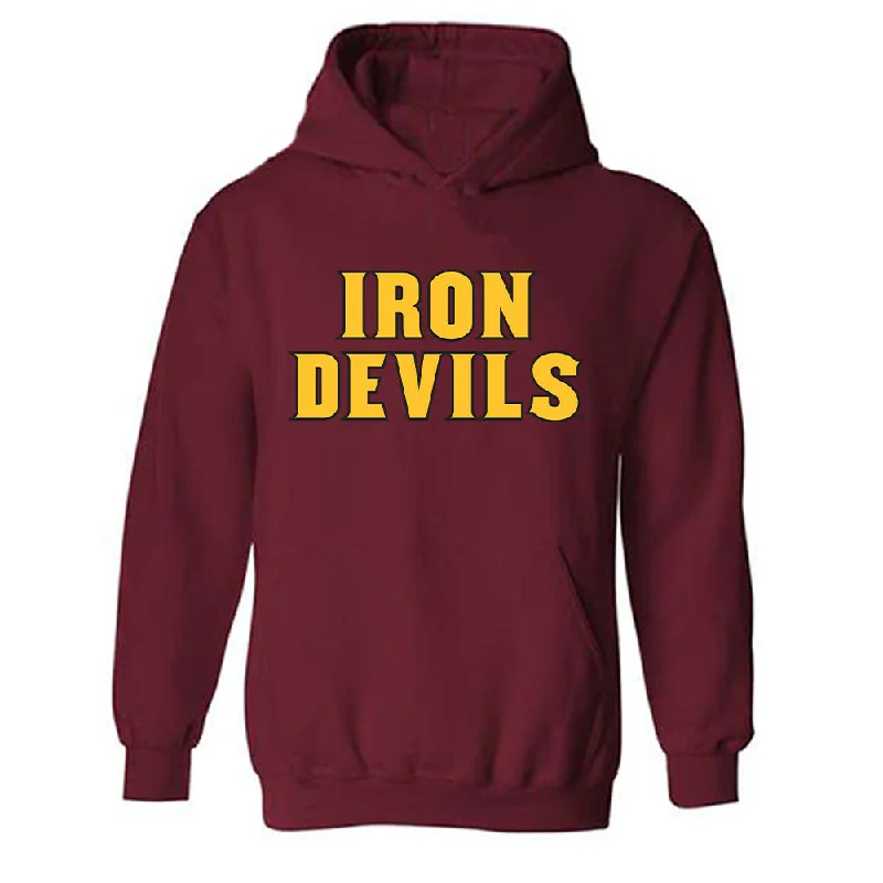 Arizona State - NCAA Women's Swimming & Diving : Amayah Wiley - Replica Shersey Hooded Sweatshirt Hoodie with Set-In Sleeves Structured Classic