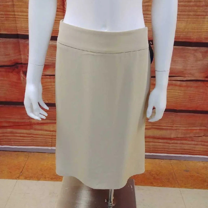 ARMANI COLLEZIONI BEIGE SKIRT SIZE 8 TCC cashmere skirt fine