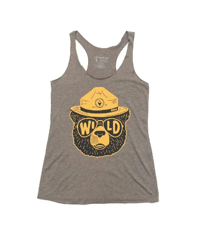 Wildbear Racerback Tank | Olive breathable tank top