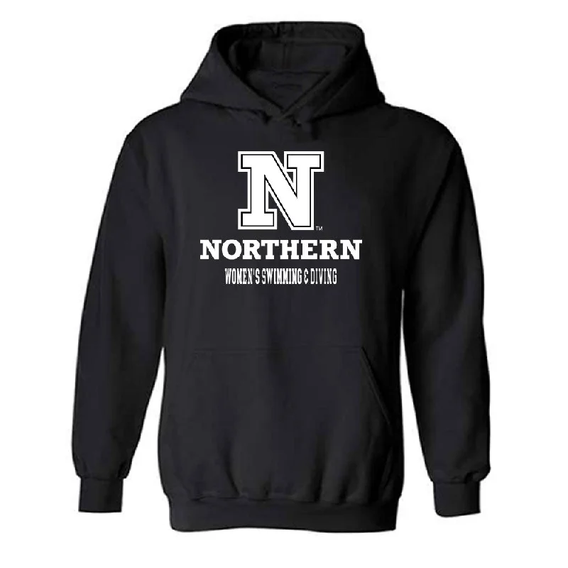 NSU - NCAA Women's Swimming & Diving : Lilly Grebner - Classic Shersey Hooded Sweatshirt Hoodie with V-Neck Classic Versatile