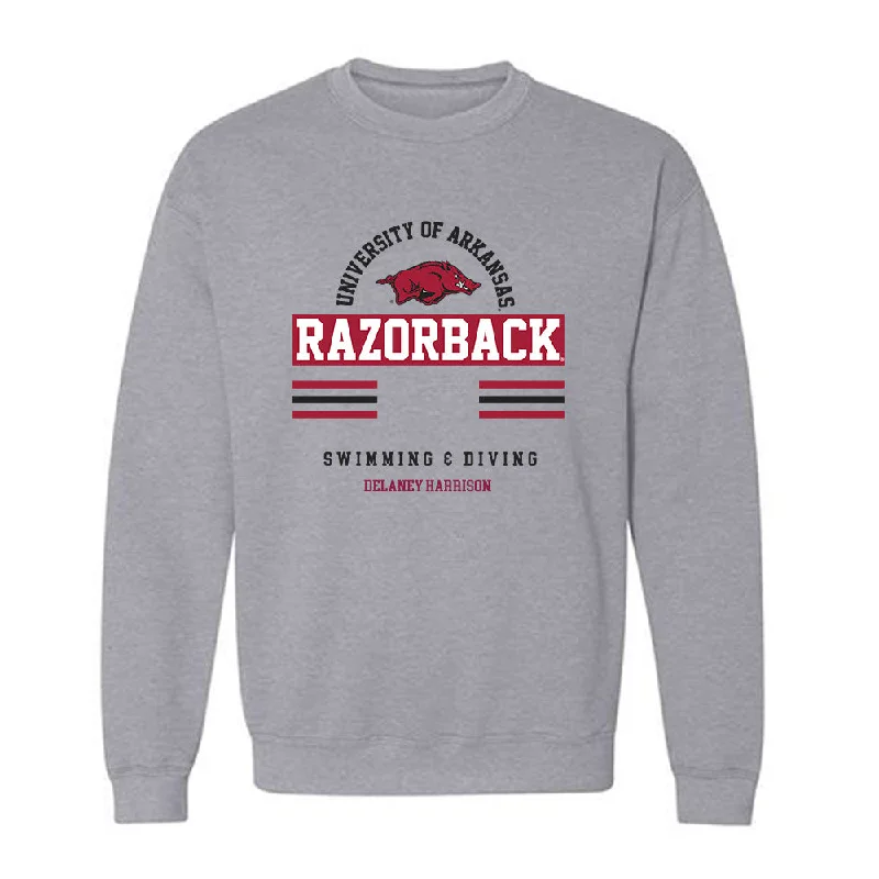 Arkansas - NCAA Women's Swimming & Diving : Delaney Harrison - Classic Fashion Shersey Crewneck Sweatshirt Hoodie with Print Artistic Unique