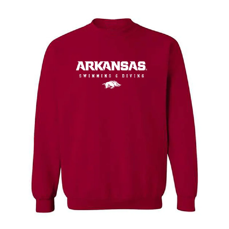 Arkansas - NCAA Women's Swimming & Diving : Kanah Pumphrey - Classic Shersey Crewneck Sweatshirt Hoodie with Batwing Sleeves Loose Dramatic