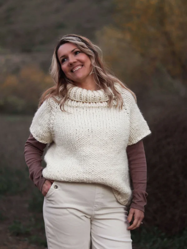 Knit Kit - Marshmallow Pullover Over Sleeve Pullover