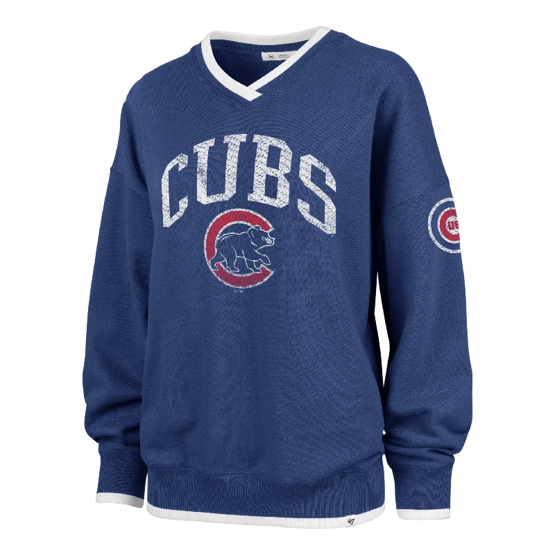 Chicago Cubs Women's Wax Pack Daze Eighties Pullover Zipper Front Cardigan