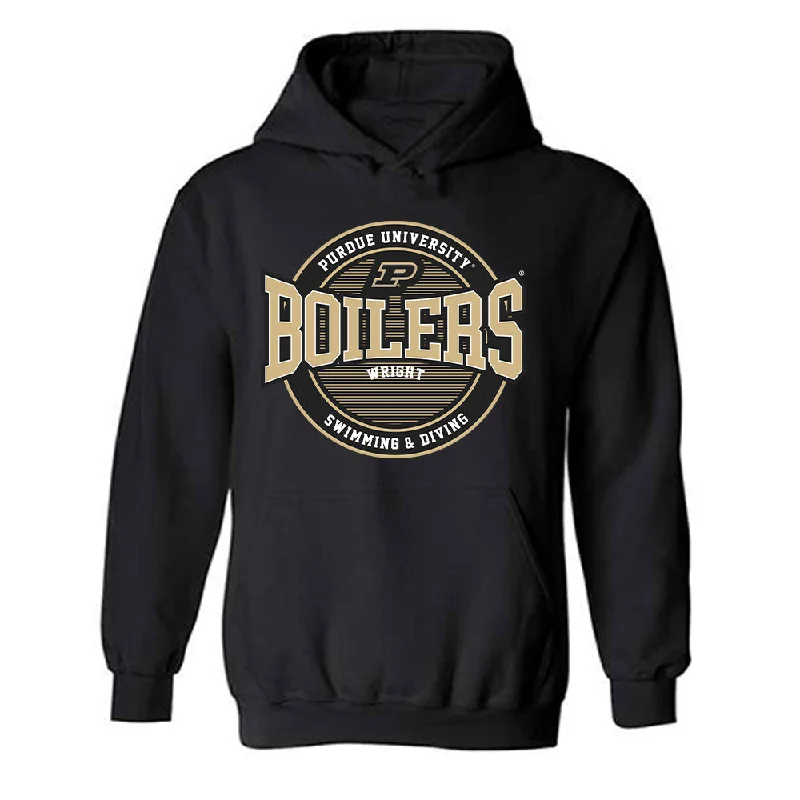 Purdue - NCAA Women's Swimming & Diving : Daryn Wright - Classic Fashion Shersey Hooded Sweatshirt Hoodie Sweatshirt Pullover