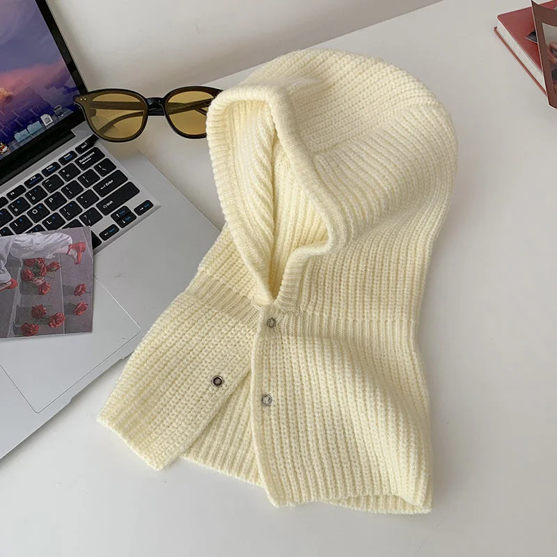 Cream white (solid color knit)