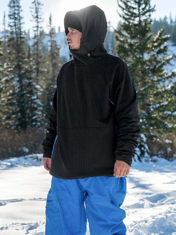 Mens All I Got Hooded Pullover - Black Leg Sleeve Comfort