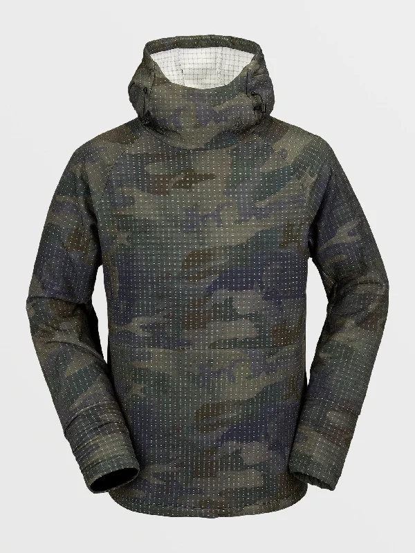 Mens All I Got Hooded Pullover - Cloudwash Camo Lantern Sleeve Elegant