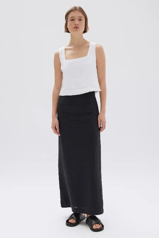 Solis Linen Maxi Skirt wool skirt warm