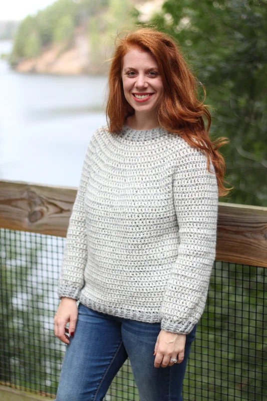 Crochet Kit - Prim Stripe Pullover Wide Sleeve Pullover