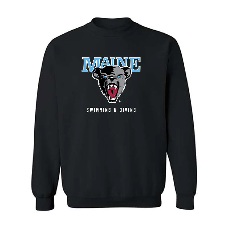 Maine - NCAA Women's Swimming & Diving : Amelia Habgood - Classic Fashion Shersey Crewneck Sweatshirt Hoodie with Fur Luxurious Winter