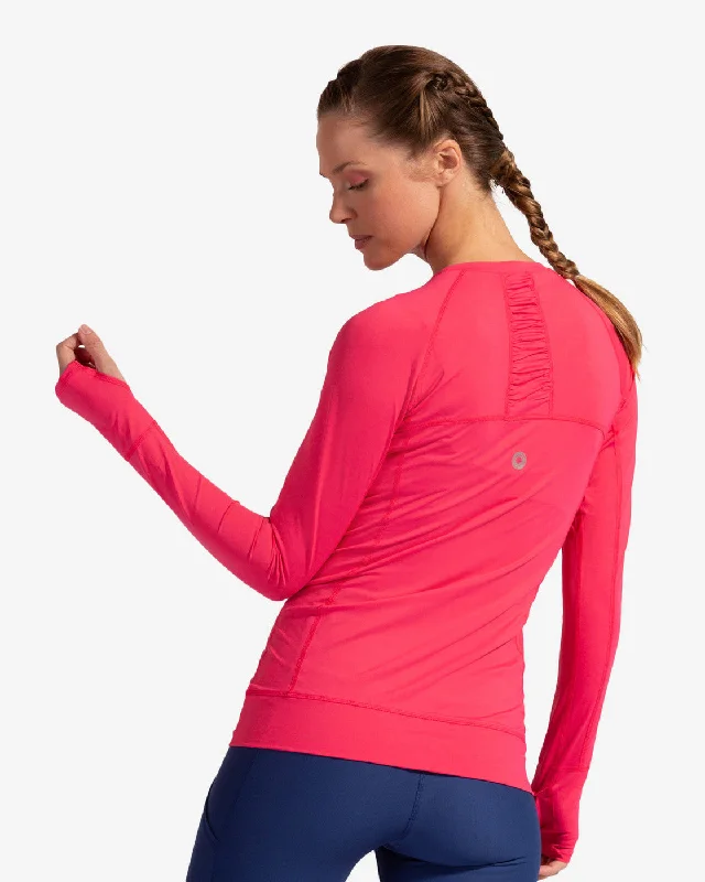 BloqUV: Women's UPF 50 Pullover (2012) - Watermelon Bateau Neck Pullover