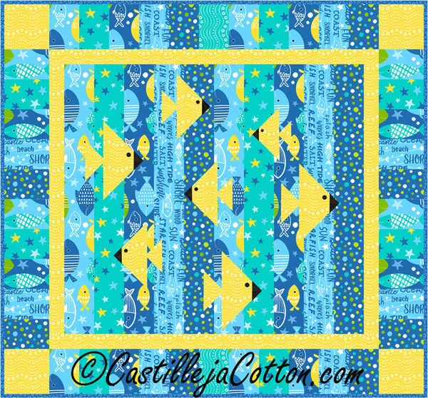 Fish Tank Quilt Pattern CJC-52171w  - Wholesale Product sleep tank top