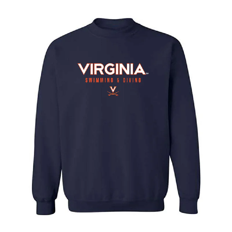 Virginia - NCAA Women's Swimming & Diving : Katie Christopherson - Crewneck Sweatshirt Hoodie with Magnetic Closure Innovative Modern