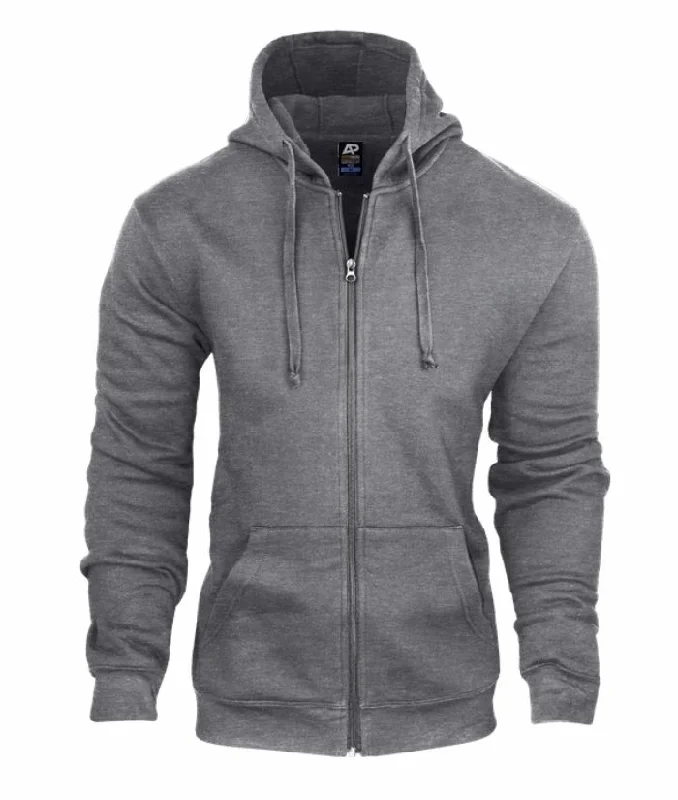 Mens Queenscliff Full Zip Hoodie Hoodie with Button Placket Classic Preppy