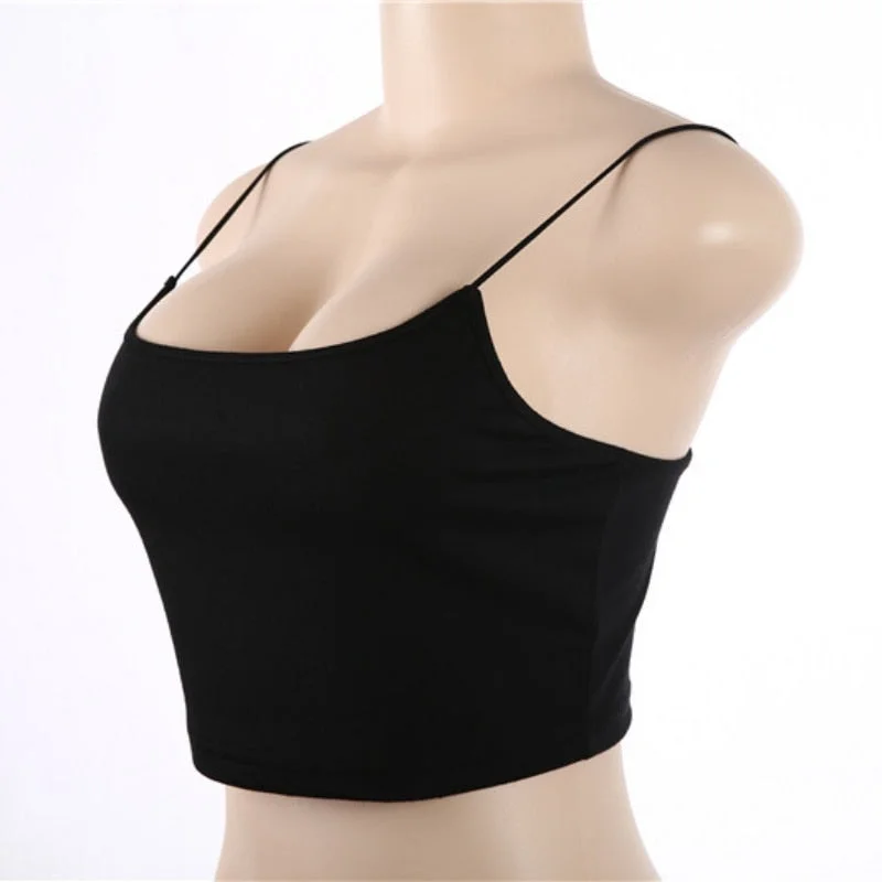 Sleeveless Straps Tank Top gym tank top