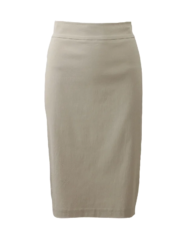 Pull-On Stretch Pencil Skirt corduroy skirt cozy