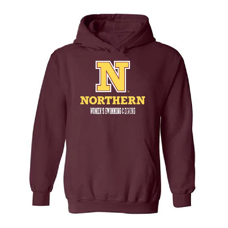 NSU - NCAA Women's Swimming & Diving : Lilly Grebner - Classic Shersey Hooded Sweatshirt Hoodie with Ribbed Neckline Snug Warm