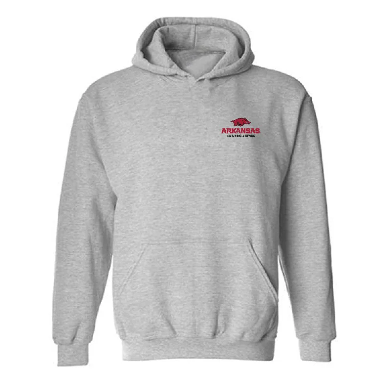 Arkansas - NCAA Women's Swimming & Diving : Kanah Pumphrey - Hooded Sweatshirt Hoodie with Slim Fit Tailored Modern