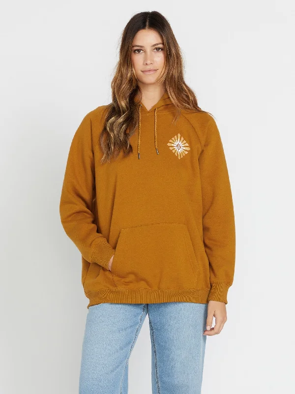 Truly Stoked Boyfriend Pullover - Bronze Turtleneck Warm Pullover