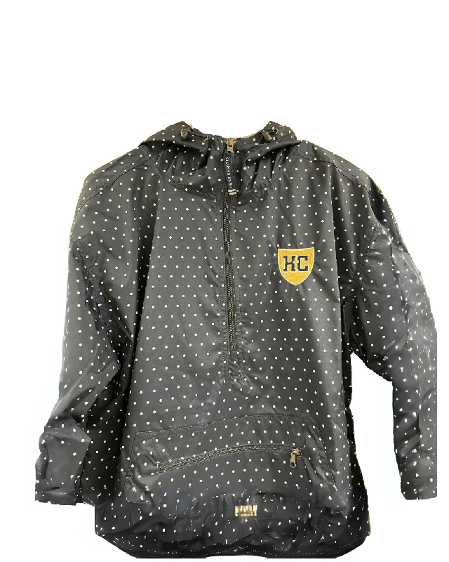 #19 - Ladies' Polka Dot Pullover Jacket Hooded Jacket Caped Jacket Shawl Collar Jacket