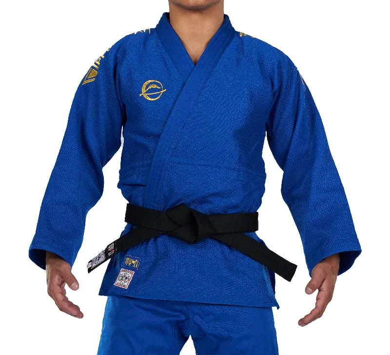 Regular Fit Ippon Gear Judo Gi (Jacket Only) Blue Trench Coat Raincoat Waterproof Jacket