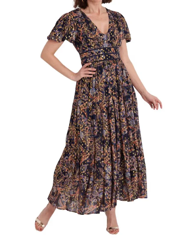 Heather Dress In Kaleta Navy