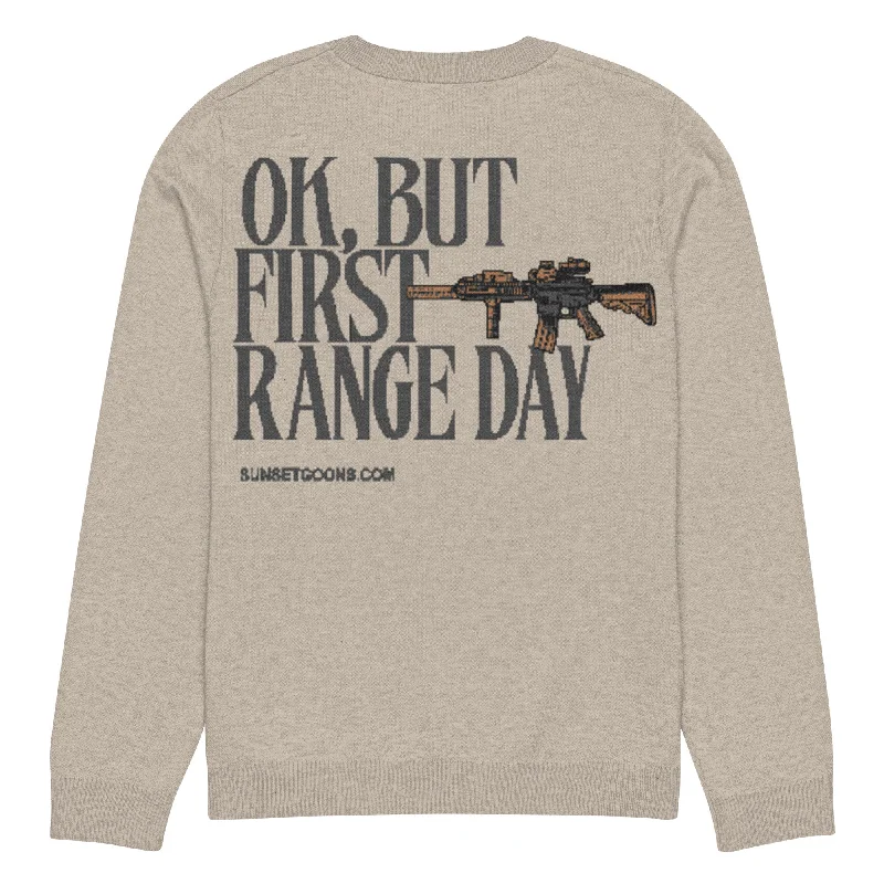 Range Day Knitted Crewneck Sweater Boxy Sweater Fitted Sweater A-Line