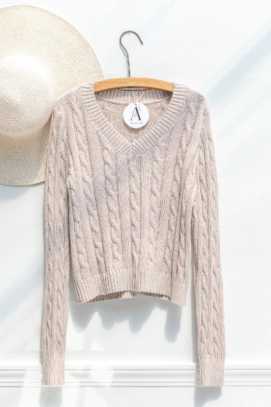 Louisa Cropped Sweater Terry Terry Cloth Terry Knit