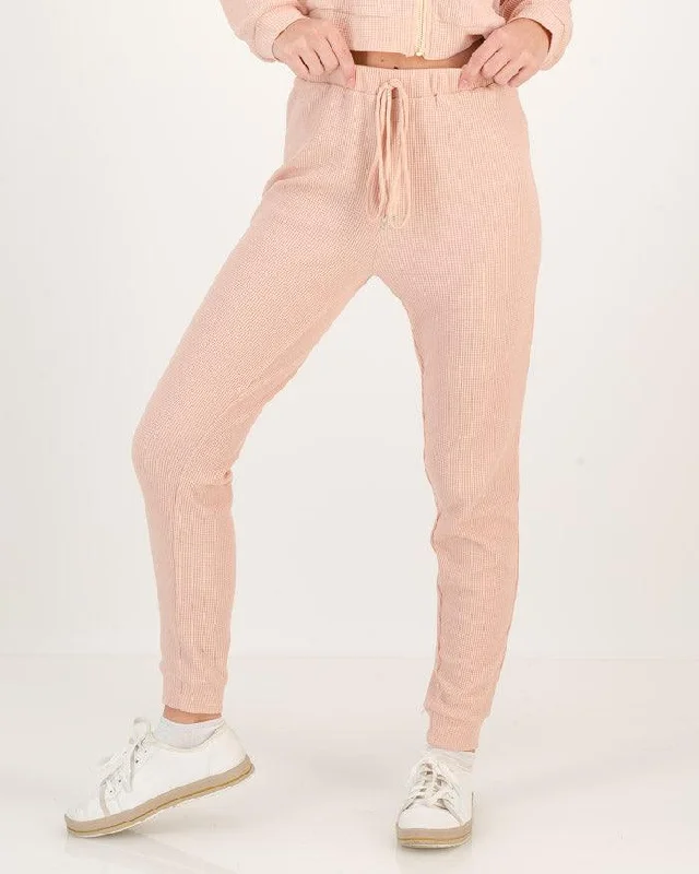 NEW KNITS LOUNGEWEAR TROUSERS - CORAL Trousers Palazzo Wide Leg