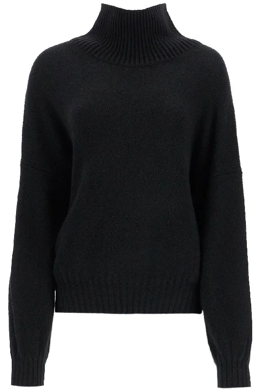 Morris Sweater  - Black Silk Blend Satin Velvet