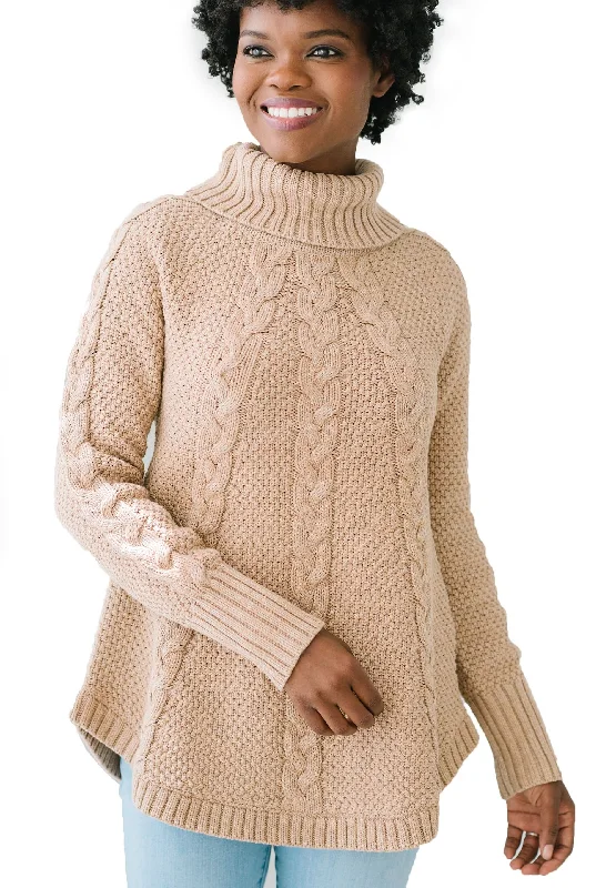 Chunky Cable Knit Raglan Sweater Boat Neck Shawl Collar Notched Collar