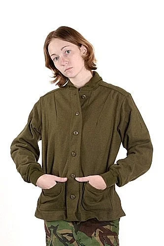 Women's Alpha Wool Field Jacket Liner OG-108 1970’s * Rare / low stock* Boat Neck Shawl Collar Notched Collar