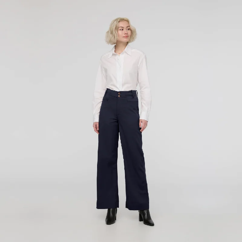 Duer (Sample) - Women's NuStretch Trouser - Navy Trousers sophisticated sleek