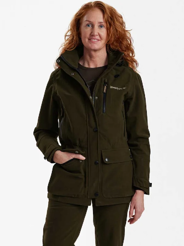 DEERHUNTER Lady Gabby Jacket - Peat Elasticated Jacket Padded Jacket Insulated Jacket