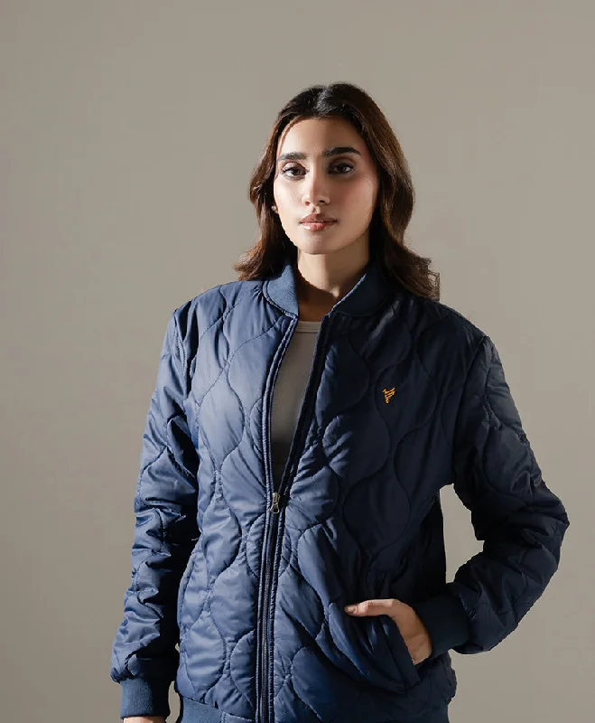 Navy Diamond Quilted Jacket (Women) Corduroy Jacket Velvet Jacket Brocade Jacket