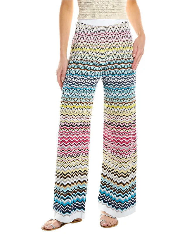 Missoni Flared ZigZag Trouser Trousers Seasonal Trendy