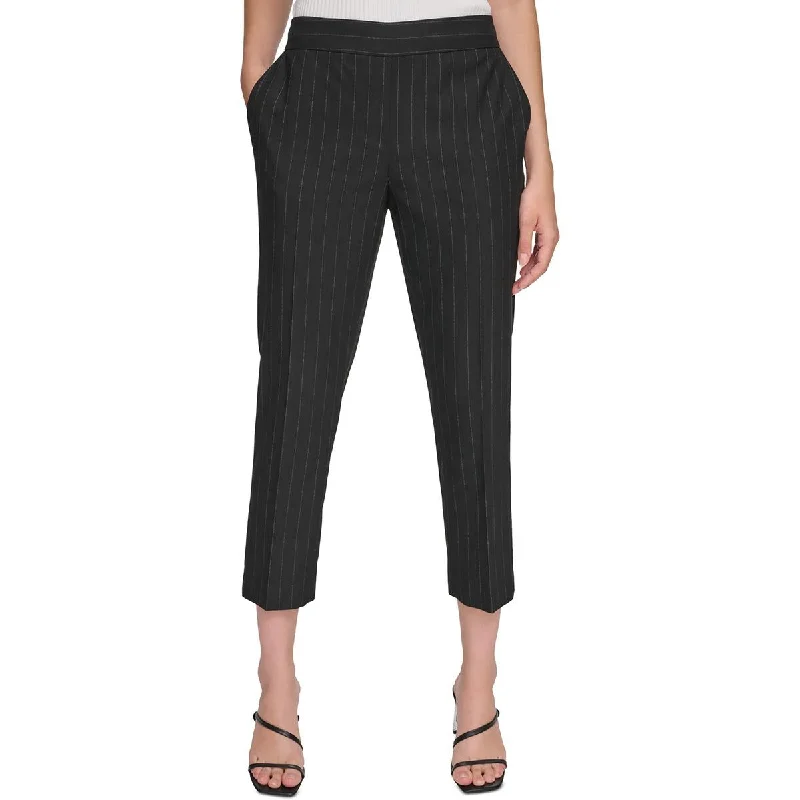 Calvin Klein Womens Pin Stripe Side Zipper Trouser Pants Trousers Bestseller Popular