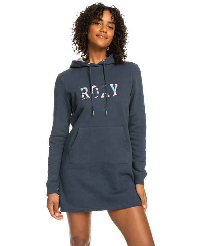 Dreamy Memories Hooded Dress in Mood Indigo