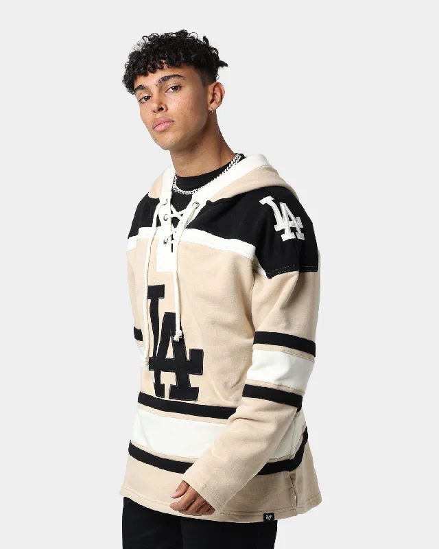 47 Brand Los Angeles Dodgers Superior Lacer Hoodie Khaki Hoodie with Fur Luxurious Winter 47 Brand Los Angeles Dodgers Superior Lacer Hoodie Khaki Hoodie with Fur Luxurious Winter
