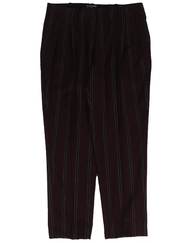 Wool Pinstripe Trousers Trousers sophisticated sleek