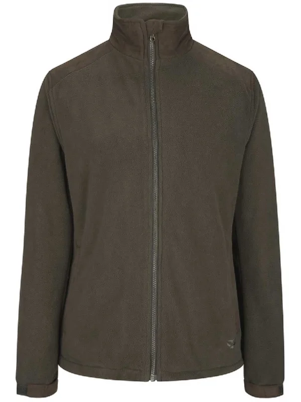 HOGGS OF FIFE Carrbridge Waterproof Fleece Jacket - Ladies - Fen Green A-Line Jacket Boat Neck Shawl Collar