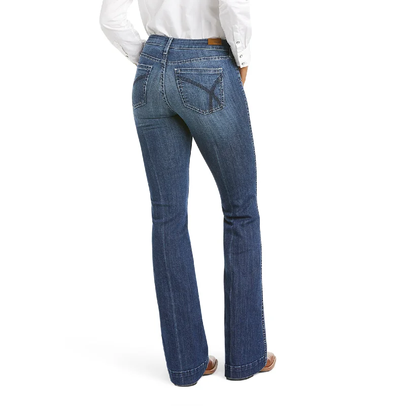 Ariat Ladies R.E.A.L Isabella Slim Wide Leg Trouser Jeans 10034668 Trousers Recommended Stylist