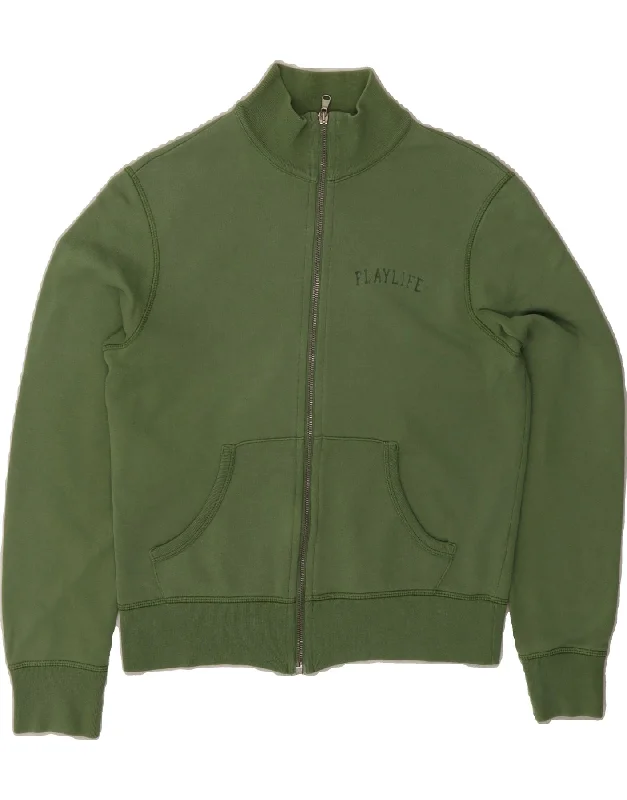 PLAYLIFE Womens Tracksuit Top Jacket UK 14 Medium Green Oversized Jacket Tailored Jacket Straight Jacket PLAYLIFE Womens Tracksuit Top Jacket UK 14 Medium Green Oversized Jacket Tailored Jacket Straight Jacket